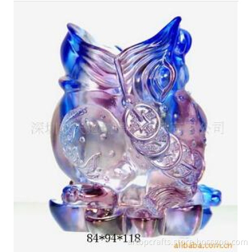 lead crystal liu li cicada pen holder chinese gift